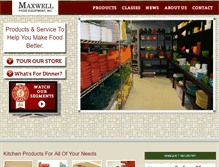 Tablet Screenshot of maxwellfood.com